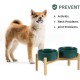 Adjustable Raised Double Bowl Set Ceramic with Stand, 2 Heights Elevated Food and Water Bowls for Puppies, Cats, Kittens, Weighted Dog Bowls (5.1 inch, 13 oz, Grey) Adjustable Raised Double Bowl Set Ceramic with Stand, 2 Heights Elevated Food and Water Bowls for Puppies, Cats, Kittens, Weighted Dog Bowls (5.1 inch, 13 oz, Grey)