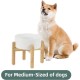 Adjustable Raised Double Bowl Set Ceramic with Stand, 2 Heights Elevated Food and Water Bowls for Puppies, Cats, Kittens, Weighted Dog Bowls (5.1 inch, 13 oz, Grey) Adjustable Raised Double Bowl Set Ceramic with Stand, 2 Heights Elevated Food and Water Bowls for Puppies, Cats, Kittens, Weighted Dog Bowls (5.1 inch, 13 oz, Grey)