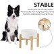 Adjustable Raised Double Bowl Set Ceramic with Stand, 2 Heights Elevated Food and Water Bowls for Puppies, Cats, Kittens, Weighted Dog Bowls (5.1 inch, 13 oz, Grey) Adjustable Raised Double Bowl Set Ceramic with Stand, 2 Heights Elevated Food and Water Bowls for Puppies, Cats, Kittens, Weighted Dog Bowls (5.1 inch, 13 oz, Grey)