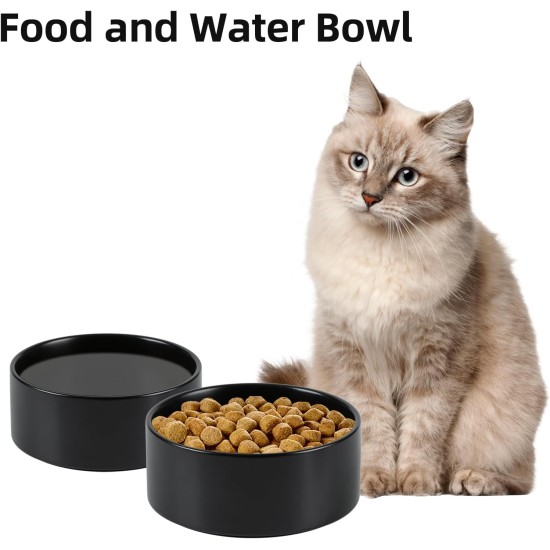 Adjustable Raised Double Bowl Set Ceramic with Stand, 2 Heights Elevated Food and Water Bowls for Puppies, Cats, Kittens, Weighted Dog Bowls (5.1 inch, 13 oz, Grey) Adjustable Raised Double Bowl Set Ceramic with Stand, 2 Heights Elevated Food and Water Bowls for Puppies, Cats, Kittens, Weighted Dog Bowls (5.1 inch, 13 oz, Grey)