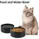Adjustable Raised Double Bowl Set Ceramic with Stand, 2 Heights Elevated Food and Water Bowls for Puppies, Cats, Kittens, Weighted Dog Bowls (5.1 inch, 13 oz, Grey) Adjustable Raised Double Bowl Set Ceramic with Stand, 2 Heights Elevated Food and Water Bowls for Puppies, Cats, Kittens, Weighted Dog Bowls (5.1 inch, 13 oz, Grey)