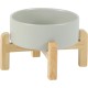 Adjustable Raised Double Bowl Set Ceramic with Stand, 2 Heights Elevated Food and Water Bowls for Puppies, Cats, Kittens, Weighted Dog Bowls (5.1 inch, 13 oz, Grey) Adjustable Raised Double Bowl Set Ceramic with Stand, 2 Heights Elevated Food and Water Bowls for Puppies, Cats, Kittens, Weighted Dog Bowls (5.1 inch, 13 oz, Grey)