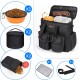 Airline Approved Pet Travel Bag, Weekend Dog Travel Kit for Dog and Cat, Airline Approved Carry Organizer with Multi-Function Pockets, Black, black, Modern Airline Approved Pet Travel Bag, Weekend Dog Travel Kit for Dog and Cat, Airline Approved Carry Organizer with Multi-Function Pockets, Black, black, Modern