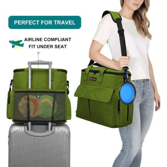Airline Approved Pet Travel Bag, Weekend Dog Travel Kit for Dog and Cat, Airline Approved Carry Organizer with Multi-Function Pockets, Black, black, Modern Airline Approved Pet Travel Bag, Weekend Dog Travel Kit for Dog and Cat, Airline Approved Carry Organizer with Multi-Function Pockets, Black, black, Modern