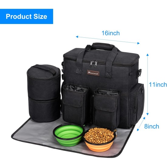 Airline Approved Pet Travel Bag, Weekend Dog Travel Kit for Dog and Cat, Airline Approved Carry Organizer with Multi-Function Pockets, Black, black, Modern Airline Approved Pet Travel Bag, Weekend Dog Travel Kit for Dog and Cat, Airline Approved Carry Organizer with Multi-Function Pockets, Black, black, Modern