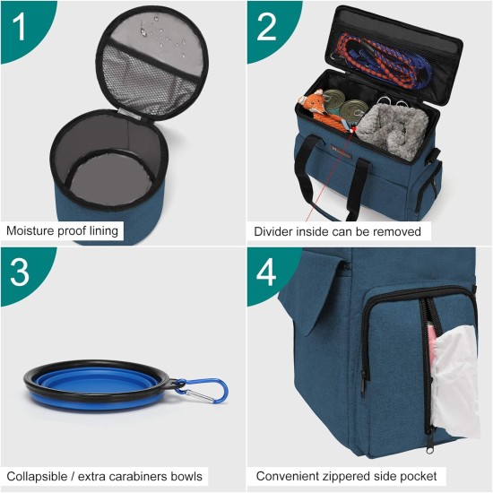 Airline Approved Pet Travel Bag, Weekend Dog Travel Kit for Dog and Cat, Airline Approved Carry Organizer with Multi-Function Pockets, Black, black, Modern Airline Approved Pet Travel Bag, Weekend Dog Travel Kit for Dog and Cat, Airline Approved Carry Organizer with Multi-Function Pockets, Black, black, Modern