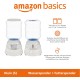 Amazon Basics 2.5 Gallon Dog Food and Water Dispenser Large White Clear Amazon Basics 2.5 Gallon Dog Food and Water Dispenser Large White Clear