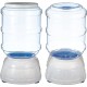 Amazon Basics 2.5 Gallon Dog Food and Water Dispenser Large White Clear Amazon Basics 2.5 Gallon Dog Food and Water Dispenser Large White Clear