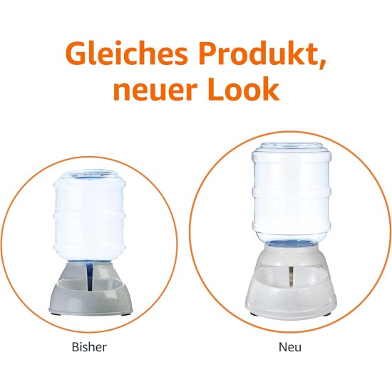 Amazon Basics 2.5 Gallon Dog Food and Water Dispenser Large White Clear Amazon Basics 2.5 Gallon Dog Food and Water Dispenser Large White Clear