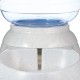 Amazon Basics 2.5 Gallon Dog Food and Water Dispenser Large White Clear Amazon Basics 2.5 Gallon Dog Food and Water Dispenser Large White Clear
