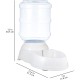 Amazon Basics 2.5 Gallon Dog Food and Water Dispenser Large White Clear Amazon Basics 2.5 Gallon Dog Food and Water Dispenser Large White Clear