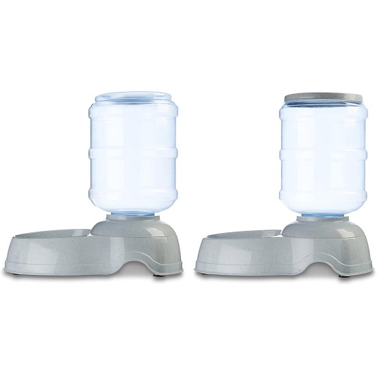 Amazon Basics Pet Food and Water Dispenser - Clear - Small Amazon Basics Pet Food and Water Dispenser - Clear - Small