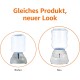 Amazon Basics Pet Food and Water Dispenser - Clear - Small Amazon Basics Pet Food and Water Dispenser - Clear - Small