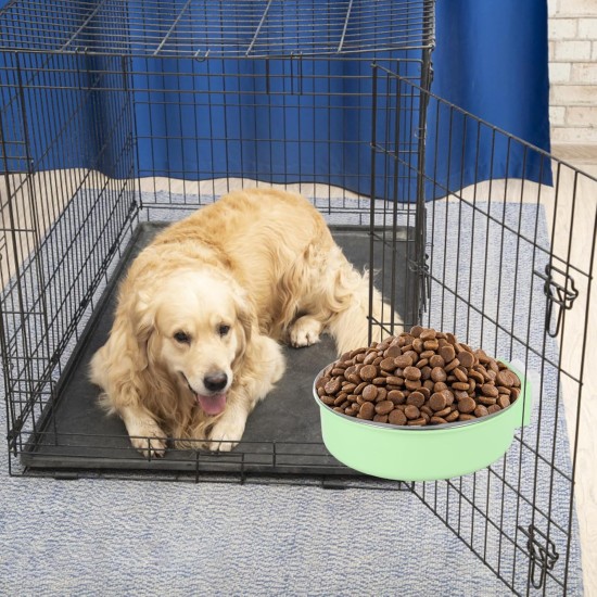 Anseom Pack of 2 Water Bowl for Dog Cages, Feeding Bowls for Pets, Removable Stainless Steel Hanging Water Bowl, Dog Bowl, Hanging for Dogs, Cats, Rabbits and Other Small Animals Anseom Pack of 2 Water Bowl for Dog Cages, Feeding Bowls for Pets, Removable Stainless Steel Hanging Water Bowl, Dog Bowl, Hanging for Dogs, Cats, Rabbits and Other Small Animals