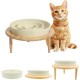 Anti Sling Bowl for Dogs Ceramic, Anti Slinging Bowl Dog Bowl Increased, Good for Health, Anti-Vomiting Feeding Bowl, Interactive Slow Feeder Dog for Cats and Small Dogs, Cream White