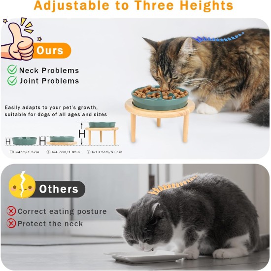 Anti Sling Bowl for Dogs Ceramic, Anti Slinging Bowl Dog Bowl Increased, Good for Health, Anti-Vomiting Feeding Bowl, Interactive Slow Feeder Dog for Cats and Small Dogs, Cream White Anti Sling Bowl for Dogs Ceramic, Anti Slinging Bowl Dog Bowl Increased, Good for Health, Anti-Vomiting Feeding Bowl, Interactive Slow Feeder Dog for Cats and Small Dogs, Cream White