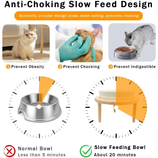Anti Sling Bowl for Dogs Ceramic, Anti Slinging Bowl Dog Bowl Increased, Good for Health, Anti-Vomiting Feeding Bowl, Interactive Slow Feeder Dog for Cats and Small Dogs, Cream White Anti Sling Bowl for Dogs Ceramic, Anti Slinging Bowl Dog Bowl Increased, Good for Health, Anti-Vomiting Feeding Bowl, Interactive Slow Feeder Dog for Cats and Small Dogs, Cream White