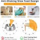 Anti Sling Bowl for Dogs Ceramic, Anti Slinging Bowl Dog Bowl Increased, Good for Health, Anti-Vomiting Feeding Bowl, Interactive Slow Feeder Dog for Cats and Small Dogs, Cream White