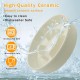 Anti Sling Bowl for Dogs Ceramic, Anti Slinging Bowl Dog Bowl Increased, Good for Health, Anti-Vomiting Feeding Bowl, Interactive Slow Feeder Dog for Cats and Small Dogs, Cream White