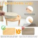 Anti Sling Bowl for Dogs Ceramic, Anti Slinging Bowl Dog Bowl Increased, Good for Health, Anti-Vomiting Feeding Bowl, Interactive Slow Feeder Dog for Cats and Small Dogs, Cream White