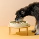 Anti Sling Bowl for Dogs Ceramic, Anti Slinging Bowl Dog Bowl Increased, Good for Health, Anti-Vomiting Feeding Bowl, Interactive Slow Feeder Dog for Cats and Small Dogs, Cream White