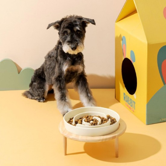 Anti Sling Bowl for Dogs Ceramic, Anti Slinging Bowl Dog Bowl Increased, Good for Health, Anti-Vomiting Feeding Bowl, Interactive Slow Feeder Dog for Cats and Small Dogs, Cream White Anti Sling Bowl for Dogs Ceramic, Anti Slinging Bowl Dog Bowl Increased, Good for Health, Anti-Vomiting Feeding Bowl, Interactive Slow Feeder Dog for Cats and Small Dogs, Cream White