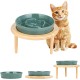 Anti Sling Bowl for Dogs Ceramic, Anti Slinging Bowl Dog Bowl Increased, Good for Health, Anti-Vomiting Feeding Bowl, Interactive Slow Feeder Dog for Cats and Small Dogs, Cream White