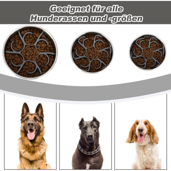 Anti Sling Dog Bowl - Anti Slinging Bowl Dogs Slow Eating | Reduce Eating Speed for Dogs & Cats, Cuttable Bowl with Anti-Sling Effect Anti Sling Dog Bowl - Anti Slinging Bowl Dogs Slow Eating | Reduce Eating Speed for Dogs & Cats, Cuttable Bowl with Anti-Sling Effect