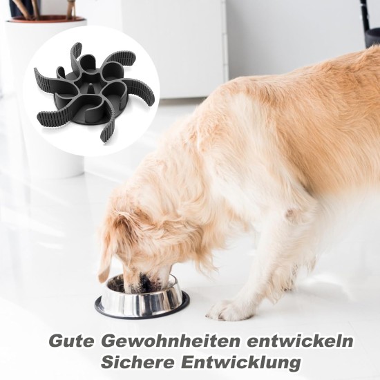 Anti Sling Dog Bowl - Anti Slinging Bowl Dogs Slow Eating | Reduce Eating Speed for Dogs & Cats, Cuttable Bowl with Anti-Sling Effect Anti Sling Dog Bowl - Anti Slinging Bowl Dogs Slow Eating | Reduce Eating Speed for Dogs & Cats, Cuttable Bowl with Anti-Sling Effect