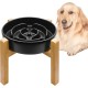 Anti-Sling Dog Bowl, Ceramic Slinging Bowl, Raised Ceramic Slow Feeder for Dogs, Slow Feeding for Medium/Large Dogs, Diameter 21 cm, 1000 ml, Dark Grey Anti-Sling Dog Bowl, Ceramic Slinging Bowl, Raised Ceramic Slow Feeder for Dogs, Slow Feeding for Medium/Large Dogs, Diameter 21 cm, 1000 ml, Dark Grey
