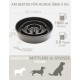 Anti-Sling Dog Bowl, Ceramic Slinging Bowl, Raised Ceramic Slow Feeder for Dogs, Slow Feeding for Medium/Large Dogs, Diameter 21 cm, 1000 ml, Dark Grey Anti-Sling Dog Bowl, Ceramic Slinging Bowl, Raised Ceramic Slow Feeder for Dogs, Slow Feeding for Medium/Large Dogs, Diameter 21 cm, 1000 ml, Dark Grey