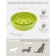 Anti-Sling Dog Bowl, Ceramic Slinging Bowl, Raised Ceramic Slow Feeder for Dogs, Slow Feeding for Medium/Large Dogs, Diameter 21 cm, 1000 ml, Dark Grey Anti-Sling Dog Bowl, Ceramic Slinging Bowl, Raised Ceramic Slow Feeder for Dogs, Slow Feeding for Medium/Large Dogs, Diameter 21 cm, 1000 ml, Dark Grey