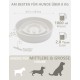 Anti-Sling Dog Bowl, Ceramic Slinging Bowl, Raised Ceramic Slow Feeder for Dogs, Slow Feeding for Medium/Large Dogs, Diameter 21 cm, 1000 ml, Dark Grey Anti-Sling Dog Bowl, Ceramic Slinging Bowl, Raised Ceramic Slow Feeder for Dogs, Slow Feeding for Medium/Large Dogs, Diameter 21 cm, 1000 ml, Dark Grey