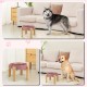 Anti-Slinging Bowl Dog Ceramic Dog Bowl Raised - Anti Sling Bowl Dog with Non-Slip Bamboo Stand - Feeding Bowl Dog for Medium and Large Dogs - Feeding Bowl Dog Slow Eating - Grey - 22.5 cm