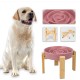 Anti-Slinging Bowl Dog Ceramic Dog Bowl Raised - Anti Sling Bowl Dog with Non-Slip Bamboo Stand - Feeding Bowl Dog for Medium and Large Dogs - Feeding Bowl Dog Slow Eating - Grey - 22.5 cm