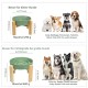 Anti-Slinging Bowl Dog Ceramic Dog Bowl Raised - Anti Sling Bowl Dog with Non-Slip Bamboo Stand - Feeding Bowl Dog for Medium and Large Dogs - Feeding Bowl Dog Slow Eating - Grey - 22.5 cm