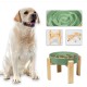 Anti-Slinging Bowl Dog Ceramic Dog Bowl Raised - Anti Sling Bowl Dog with Non-Slip Bamboo Stand - Feeding Bowl Dog for Medium and Large Dogs - Feeding Bowl Dog Slow Eating - Grey - 22.5 cm