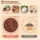 Anti-Slinging Bowl Dog Ceramic Dog Bowl Raised - Anti Sling Bowl Dog with Non-Slip Bamboo Stand - Feeding Bowl Dog for Medium and Large Dogs - Feeding Bowl Dog Slow Eating - Grey - 22.5 cm