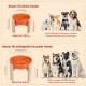 Anti-Slinging Bowl Dog Ceramic Dog Bowl Raised - Anti Sling Bowl Dog with Non-Slip Bamboo Stand - Feeding Bowl Dog for Medium and Large Dogs - Feeding Bowl Dog Slow Eating - Grey - 22.5 cm