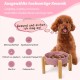 Anti-Slinging Bowl Dog Ceramic Dog Bowl Raised - Anti Sling Bowl Dog with Non-Slip Bamboo Stand - Feeding Bowl Dog for Medium and Large Dogs - Feeding Bowl Dog Slow Eating - Grey - 22.5 cm