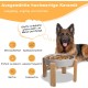 Anti-Slinging Bowl Dog Ceramic Dog Bowl Raised - Anti Sling Bowl Dog with Non-Slip Bamboo Stand - Feeding Bowl Dog for Medium and Large Dogs - Feeding Bowl Dog Slow Eating - Grey - 22.5 cm