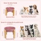 Anti-Slinging Bowl Dog Ceramic Dog Bowl Raised - Anti Sling Bowl Dog with Non-Slip Bamboo Stand - Feeding Bowl Dog for Medium and Large Dogs - Feeding Bowl Dog Slow Eating - Grey - 22.5 cm