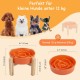 Anti-Slinging Bowl Dog Ceramic Dog Bowl Raised - Anti Sling Bowl Dog with Non-Slip Bamboo Stand - Feeding Bowl Dog for Medium and Large Dogs - Feeding Bowl Dog Slow Eating - Grey - 22.5 cm