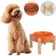 Anti-Slinging Bowl Dog Ceramic Dog Bowl Raised - Anti Sling Bowl Dog with Non-Slip Bamboo Stand - Feeding Bowl Dog for Medium and Large Dogs - Feeding Bowl Dog Slow Eating - Grey - 22.5 cm