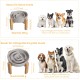 Anti-Slinging Bowl Dog Ceramic Dog Bowl Raised - Anti Sling Bowl Dog with Non-Slip Bamboo Stand - Feeding Bowl Dog for Medium and Large Dogs - Feeding Bowl Dog Slow Eating - Grey - 22.5 cm