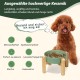 Anti-Slinging Bowl Dog Ceramic Dog Bowl Raised - Anti Sling Bowl Dog with Non-Slip Bamboo Stand - Feeding Bowl Dog for Medium and Large Dogs - Feeding Bowl Dog Slow Eating - Grey - 22.5 cm