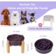 Anti-Slinging Bowl Dog Ceramic Dog Bowl Raised - Anti Sling Bowl Dog with Non-Slip Bamboo Stand - Feeding Bowl Dog for Medium and Large Dogs - Feeding Bowl Dog Slow Eating - Grey - 22.5 cm