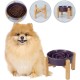 Anti-Slinging Bowl Dog Ceramic Dog Bowl Raised - Anti Sling Bowl Dog with Non-Slip Bamboo Stand - Feeding Bowl Dog for Medium and Large Dogs - Feeding Bowl Dog Slow Eating - Grey - 22.5 cm