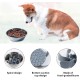 Anti-sling insert for bowls, slow feeder for dogs, made of food-safe silicone, anti-slinging bowl, dogs slow feeding bowl with suction cups, non-slip, grey anti-feeding bowl for daily feeding