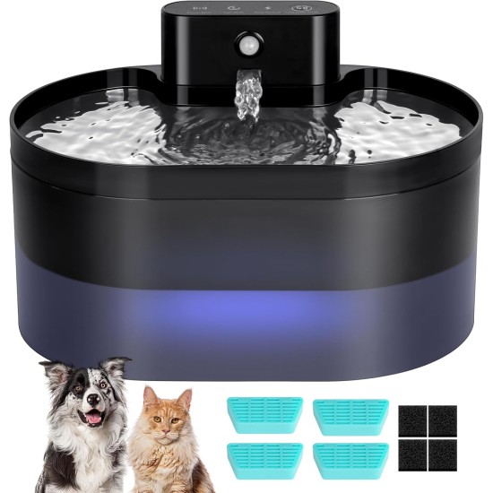 Aomig 2.2 L Drinking Fountain for Cats and Dogs Wireless 12 Pieces Cat Fountain Wireless with Motion Sensor and Battery 2200 mAh Water Fountain for Cats Ultra Quiet Cat Drinking Fountain for Pets Aomig 2.2 L Drinking Fountain for Cats and Dogs Wireless 12 Pieces Cat Fountain Wireless with Motion Sensor and Battery 2200 mAh Water Fountain for Cats Ultra Quiet Cat Drinking Fountain for Pets